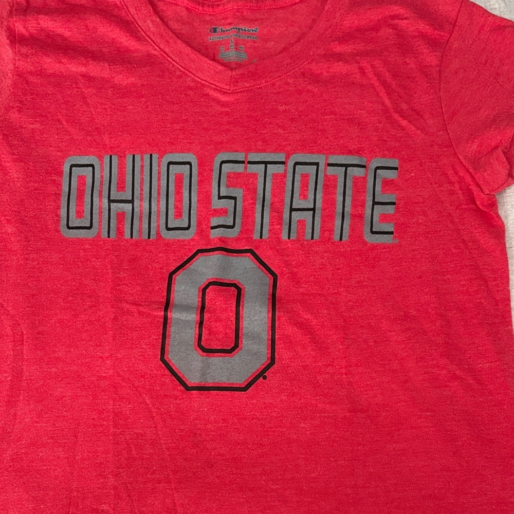 Champion Red Ohio State Women's Tee